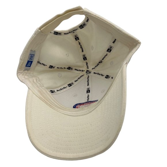 New Era Fits Detroit Pistons Cap / Hat Adjustable White Red One Size NBA - Picture 4 of 5